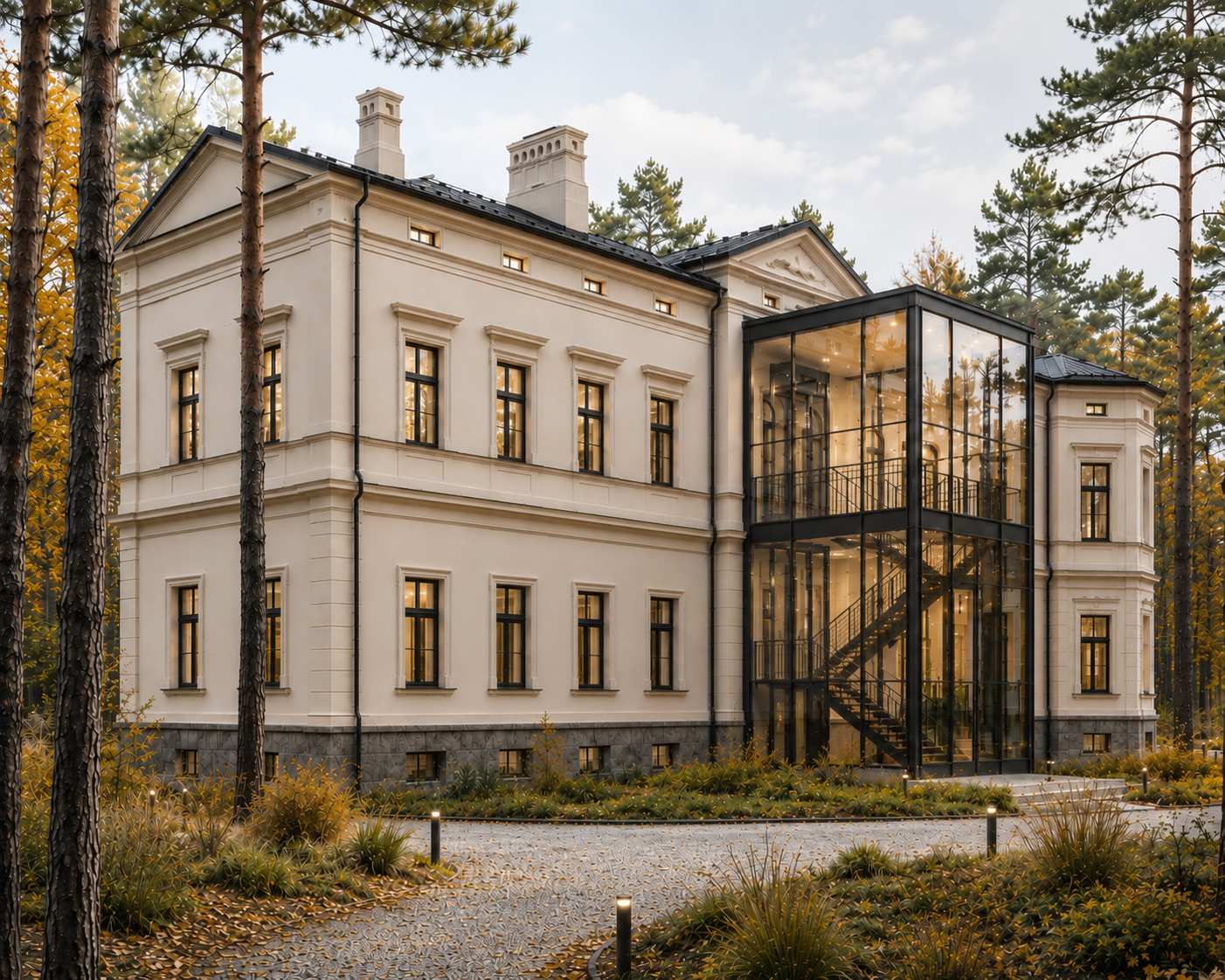 Rezydencja — klasyczna bryła