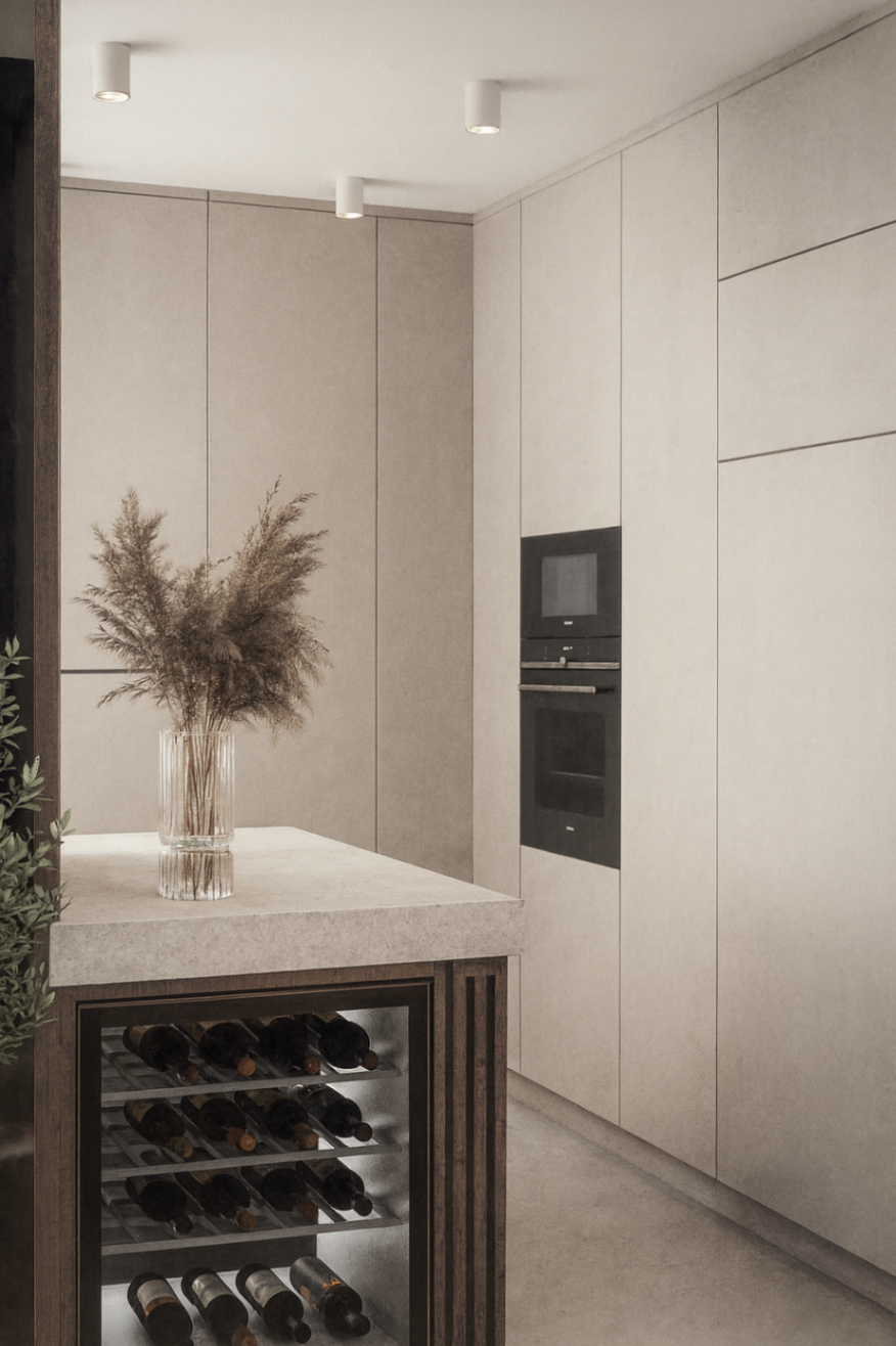 Spokojne wnętrze w stylu quiet luxury